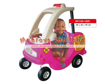 รถขาไถ สีชมพู - ขาว